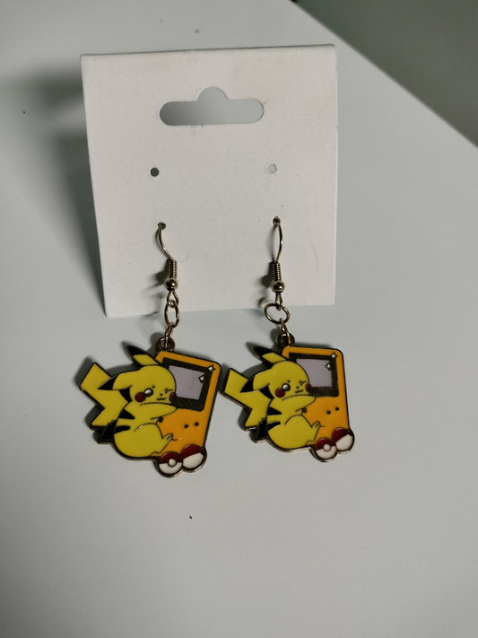 Pikachu Gameboy Earrings