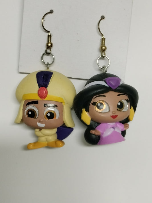 Aladdin and Jasmine Earrings