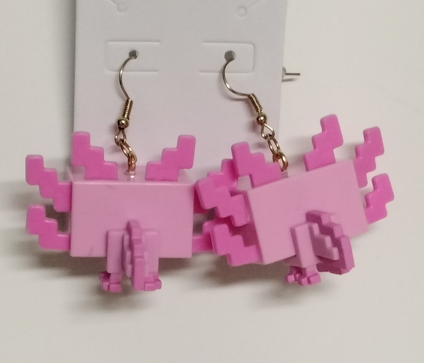 Minecraft Axolotl Earrings